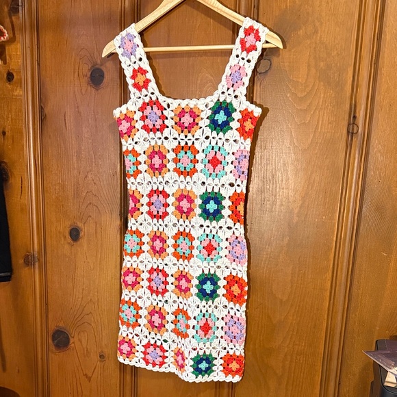 Beach Riot Dresses & Skirts - Beach Riot Colorful Crochet Mini Dress
